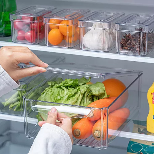 Set de Organizadores Pro-Fridge Premium: Maximiza el Espacio y Frescura de tu Nevera