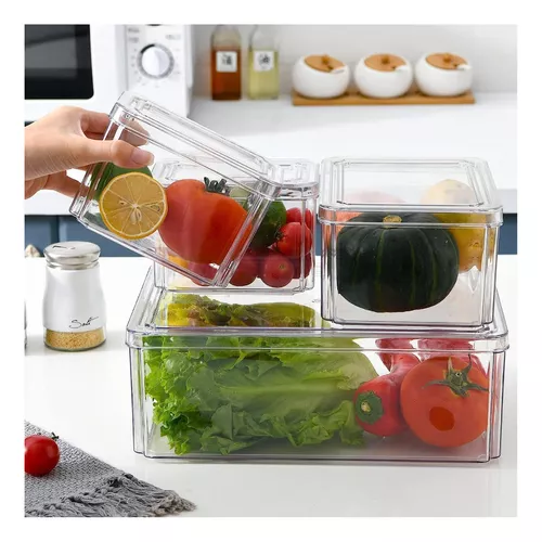Set de Organizadores Pro-Fridge Premium: Maximiza el Espacio y Frescura de tu Nevera