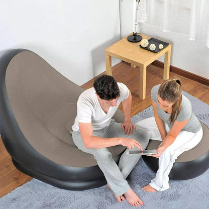 🛋️ Sillón Inflable Reclinable + Puff – Comodidad y Estilo Sin Ocupar Espacio