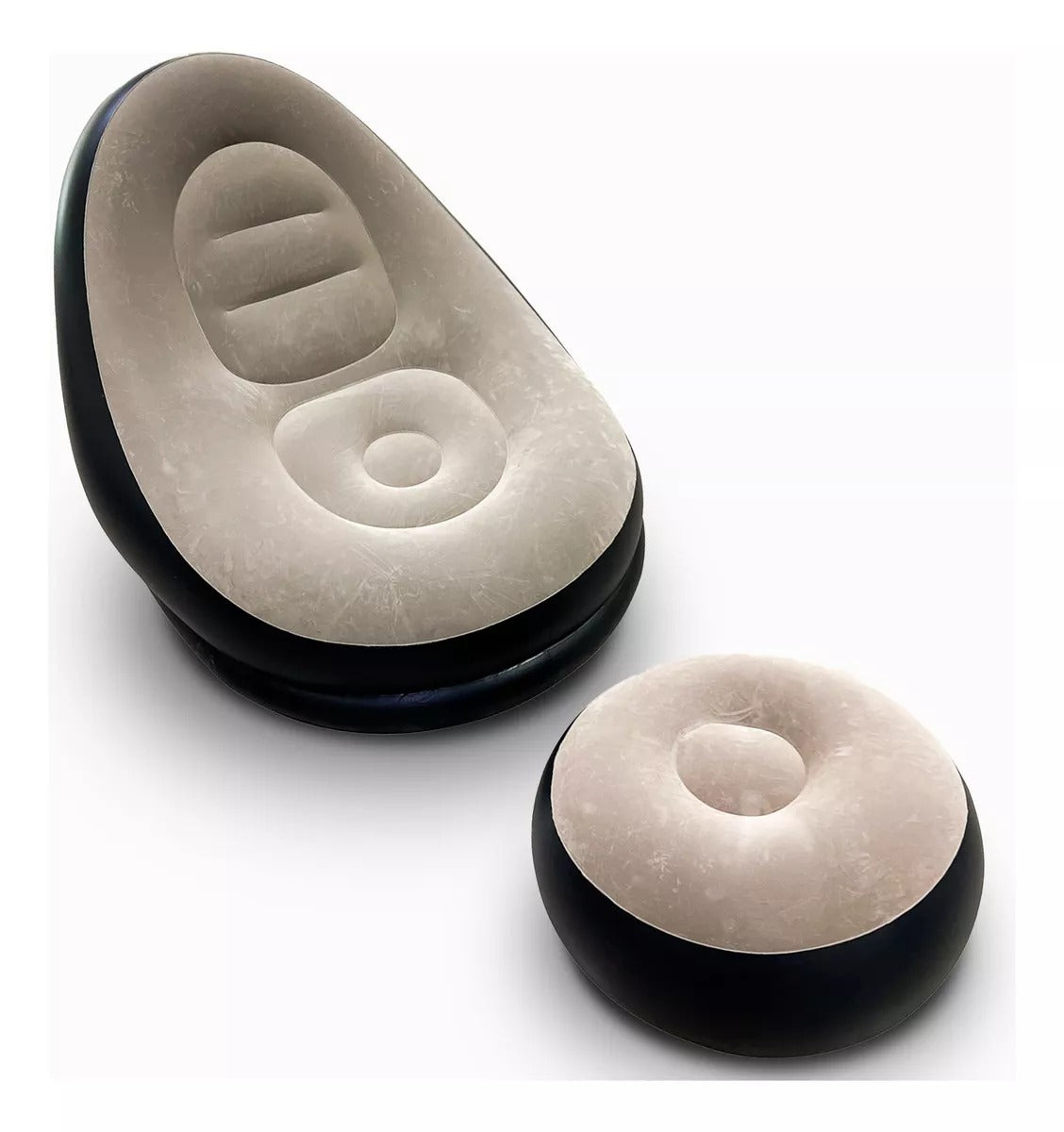 🛋️ Sillón Inflable Reclinable + Puff – Comodidad y Estilo Sin Ocupar Espacio