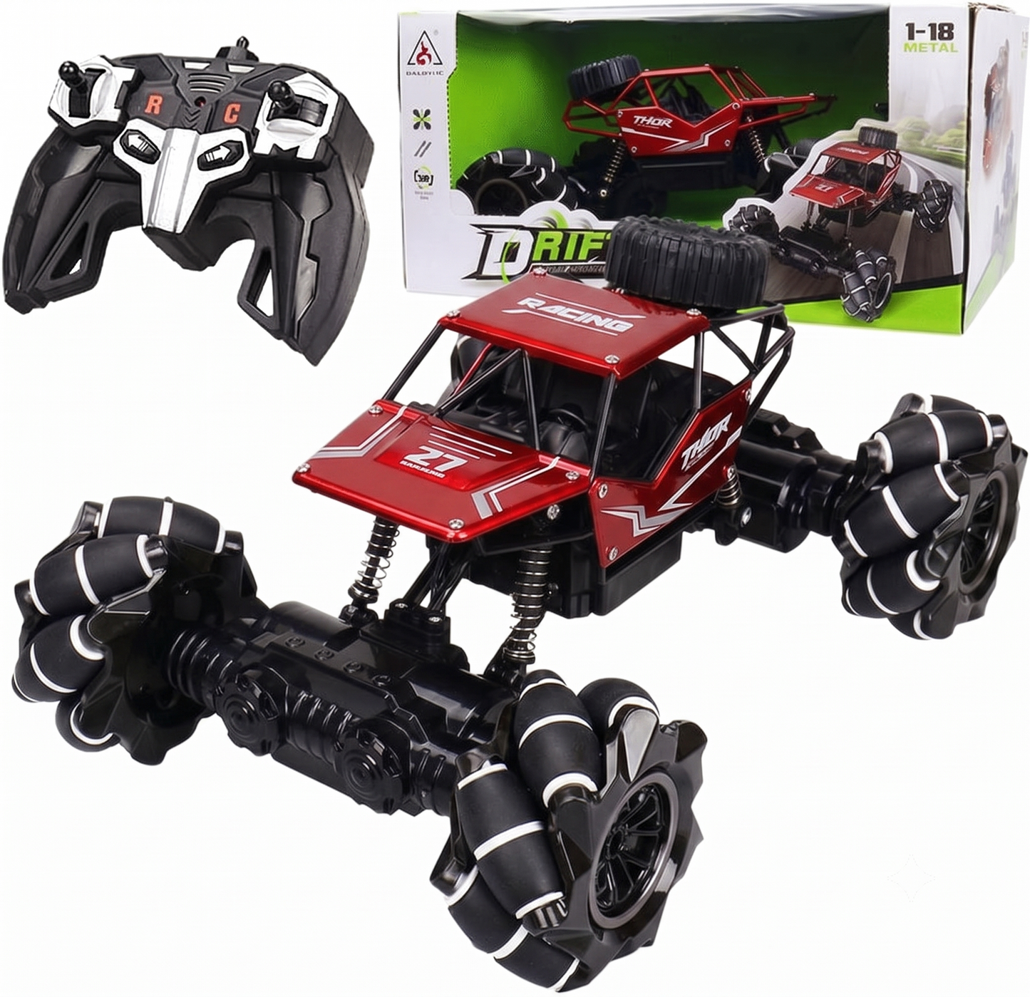 Buggy Todoterreno a Control Remoto — 4x4 con amortiguadores y motor potente