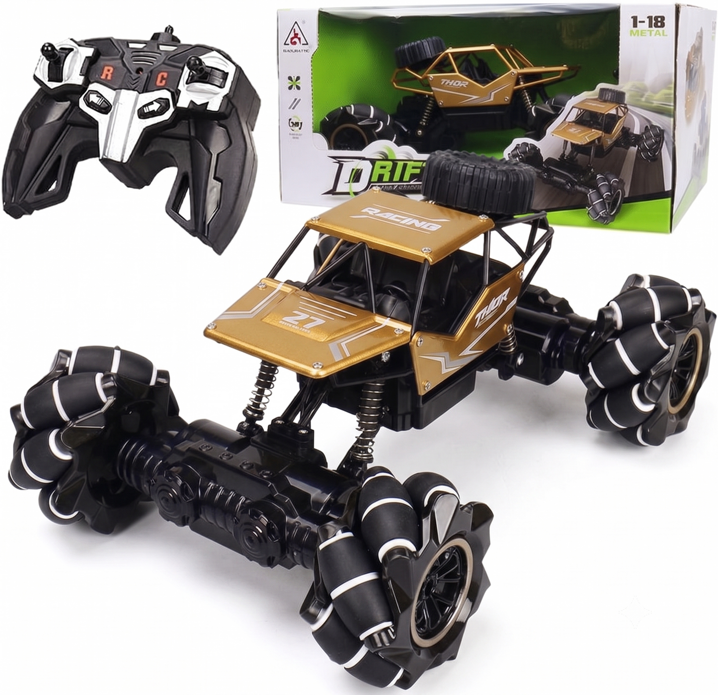 Buggy Todoterreno a Control Remoto — 4x4 con amortiguadores y motor potente
