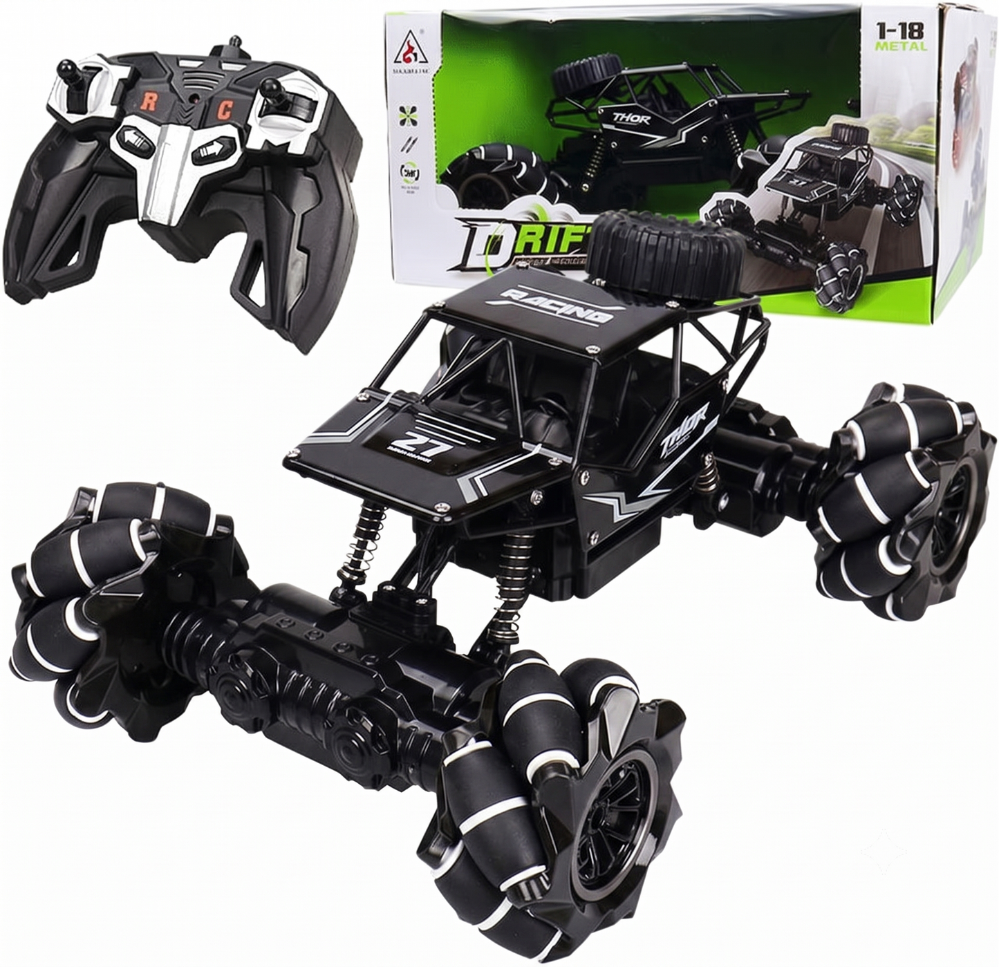 Buggy Todoterreno a Control Remoto — 4x4 con amortiguadores y motor potente