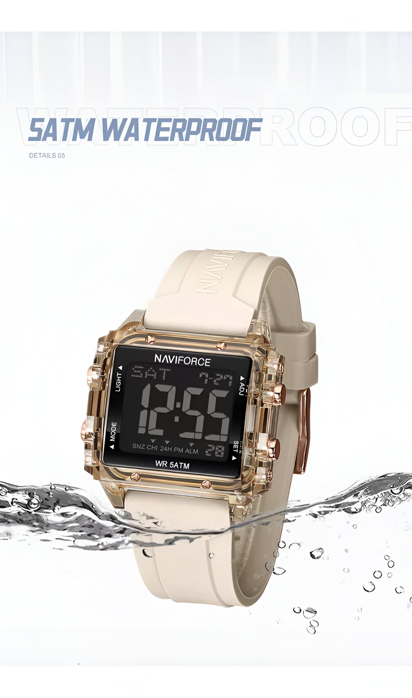 Reloj Naviforce Sport NF7101 — Digital con Estilo para Mujer
