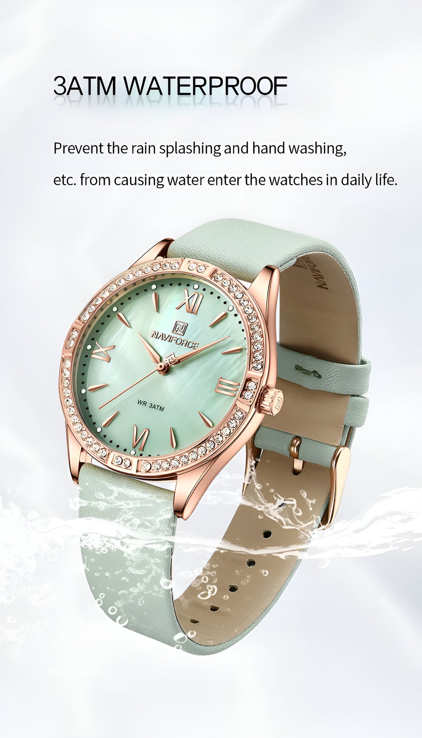 Reloj Naviforce Sport NF5038 — Correa de Cuero para Mujer
