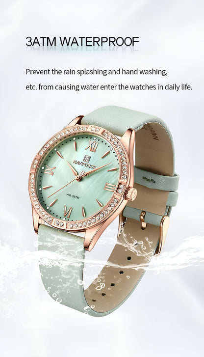 Reloj Naviforce Sport NF5038 — Correa de Cuero para Mujer