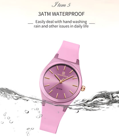 Reloj Naviforce Sport NF5056 — Diseño Deportivo en Goma para Mujer