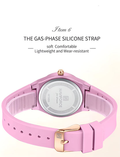 Reloj Naviforce Sport NF5056 — Diseño Deportivo en Goma para Mujer