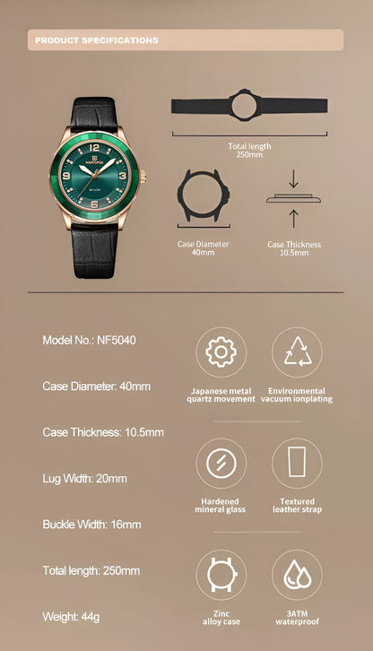Reloj Naviforce Sport Nf5040 Mujer – Correa en Cuero