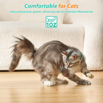 Collar Láser para Gatos con Puntero Recargable — Juguete Interactivo Felino