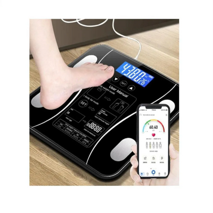 Báscula Inteligente Bluetooth MIVOH: Análisis Corporal Completo de 13 Métricas