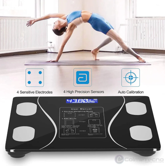 Báscula Inteligente Bluetooth MIVOH: Análisis Corporal Completo de 13 Métricas