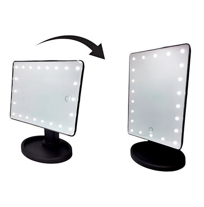 Espejo de Maquillaje Pro-Glow con Luz LED y Aumento: La Iluminación Perfecta para tu Belleza