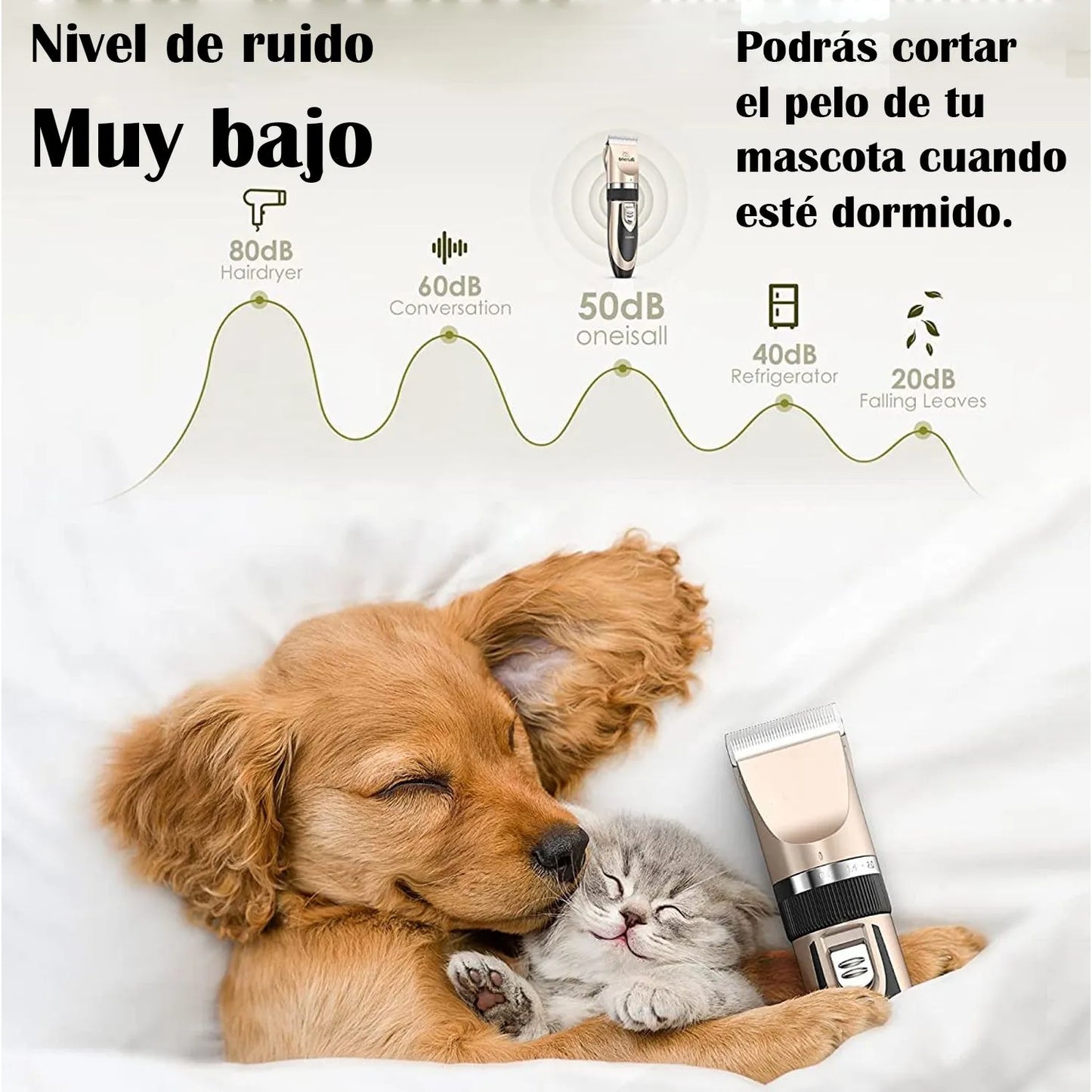 Kit de Peluquería Pro-Pet 3 en 1: Cortes Profesionales para tu Mascota en Casa