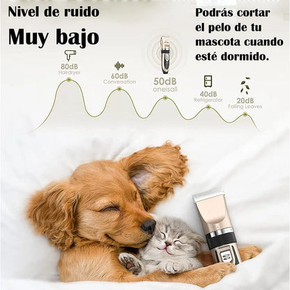 Kit de Peluquería Pro-Pet 3 en 1: Cortes Profesionales para tu Mascota en Casa