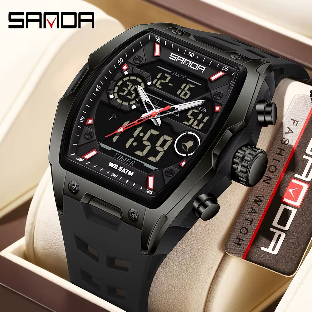 Reloj SANDA 6235 — Doble Hora Premium