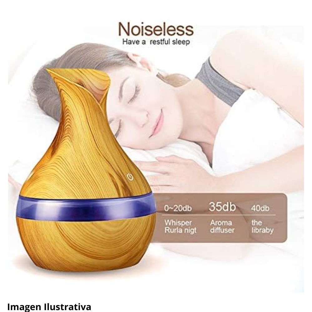 Difusor de Aromaterapia Ultrasónico MIVOH: Alivia Estrés, Ansiedad e Insomnio en 15 Minutos