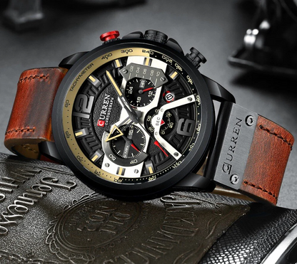 Reloj Curren 8329+ — Edición Premium Cuero y Acero