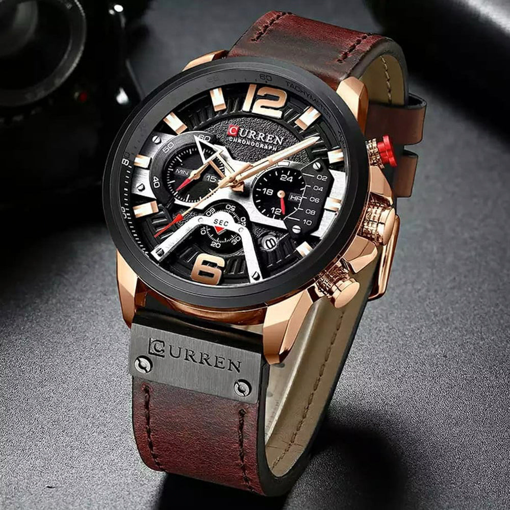 Reloj Curren 8329+ — Edición Premium Cuero y Acero