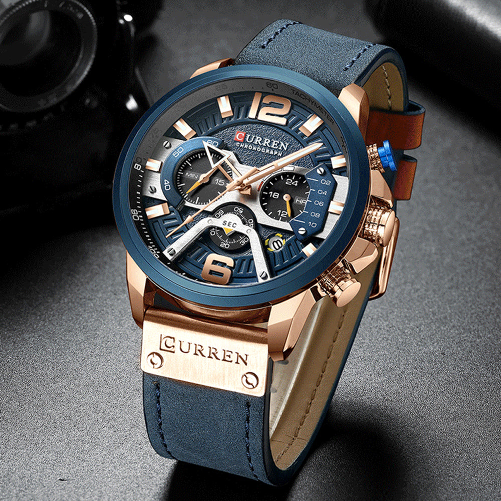 Reloj Curren 8329+ — Edición Premium Cuero y Acero