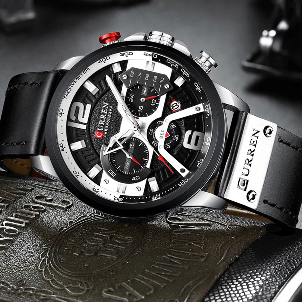 Reloj Curren 8329+ — Edición Premium Cuero y Acero