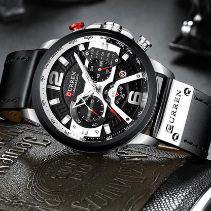 Reloj Curren 8329+ — Edición Premium Cuero y Acero
