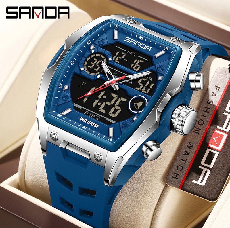 Reloj SANDA 6235 — Doble Hora Premium
