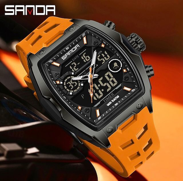 Reloj SANDA 6235 — Doble Hora Premium