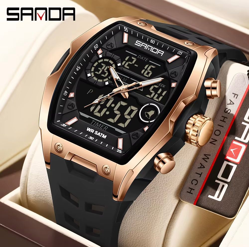 Reloj SANDA 6235 — Doble Hora Premium