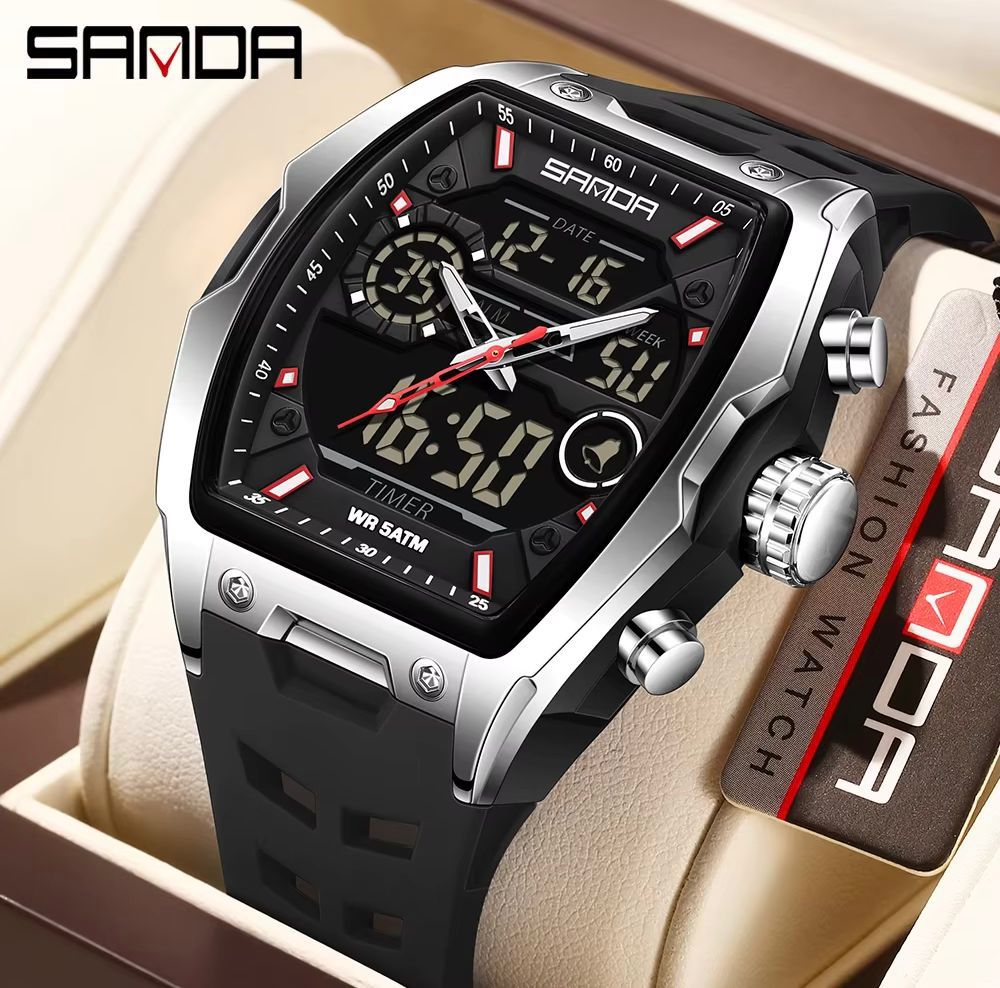 Reloj SANDA 6235 — Doble Hora Premium