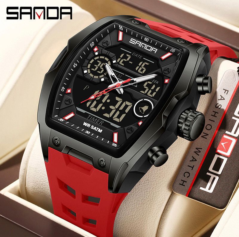 Reloj SANDA 6235 — Doble Hora Premium