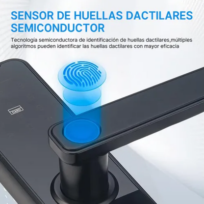 Cerradura Inteligente WiFi 5 en 1 — Acceso por Huella, Código, App y Más