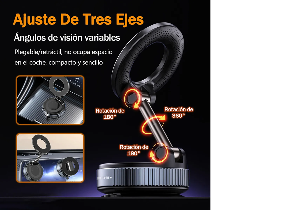 Soporte Magnético para Celular: Sujeción Segura Universal