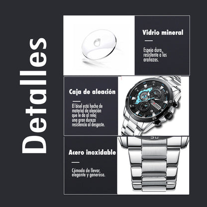 Reloj Curren 8402 — Acero Inoxidable, Estilo Clásico