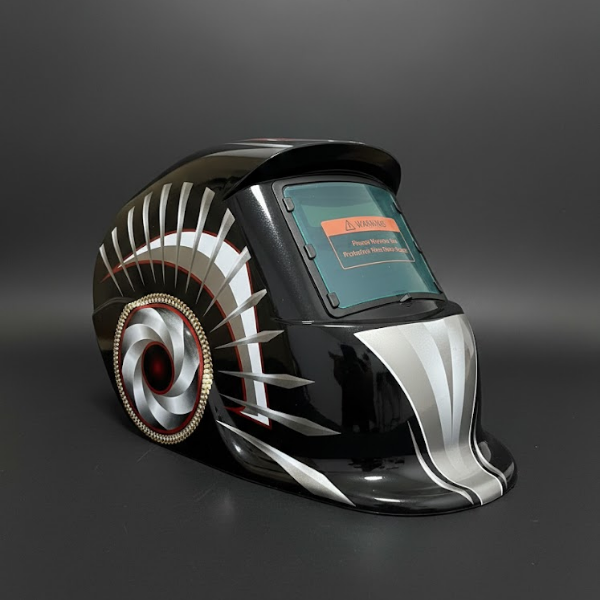Gray helmet for bikers
