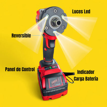 Pacha Taladro + Pulidora HE-302 — 2 en 1: Taladro Percutor y Pulidora Angular
