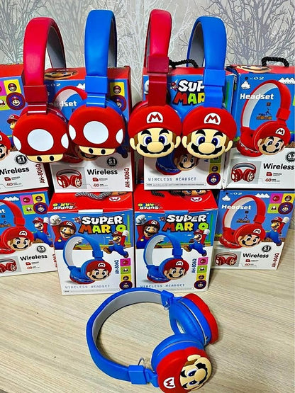 Diadema Bluetooth Super Mario Bros — Sonido Estéreo y Manos Libres