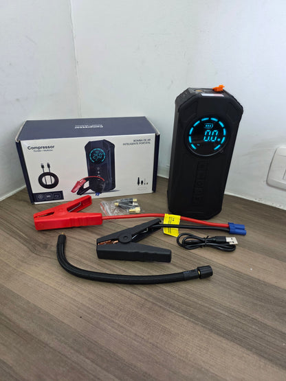Arrancador De Batería Y Compresor De Aire Portátil - detalle adicional