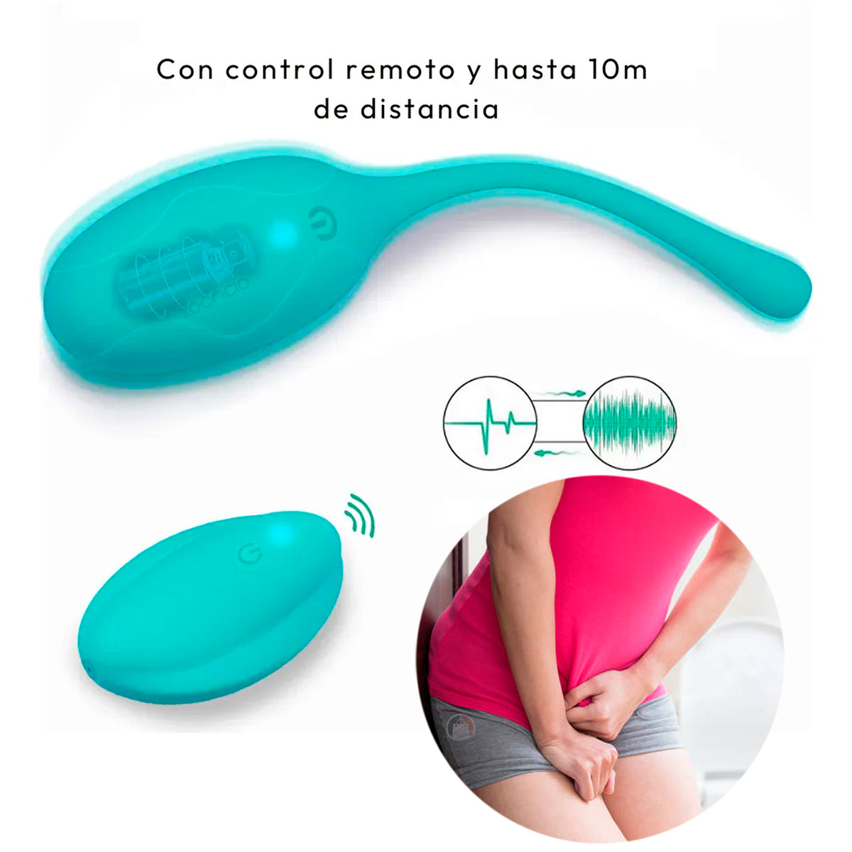 Huevo Vibrador Punto G Recargable - vista lateral