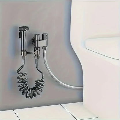 Ducha Higiénica Multifuncional con Válvula y Manguera Flexible para Baño