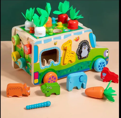 Carro Educativo en Madera Montessori