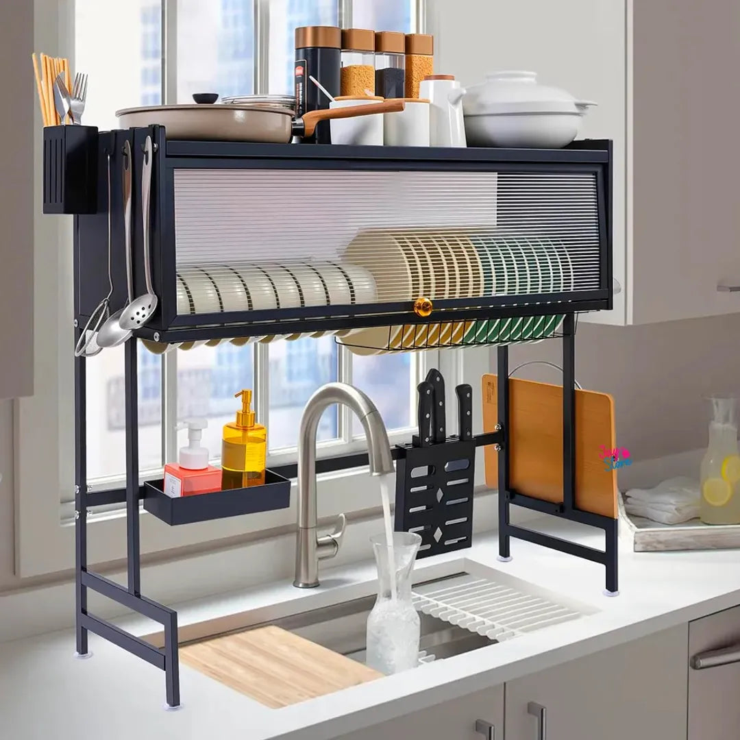 Platero Escurridor para Gabinete de 65 cm — Ordena y Seca Platos, Vasos y Cubiertos en tu Cocina