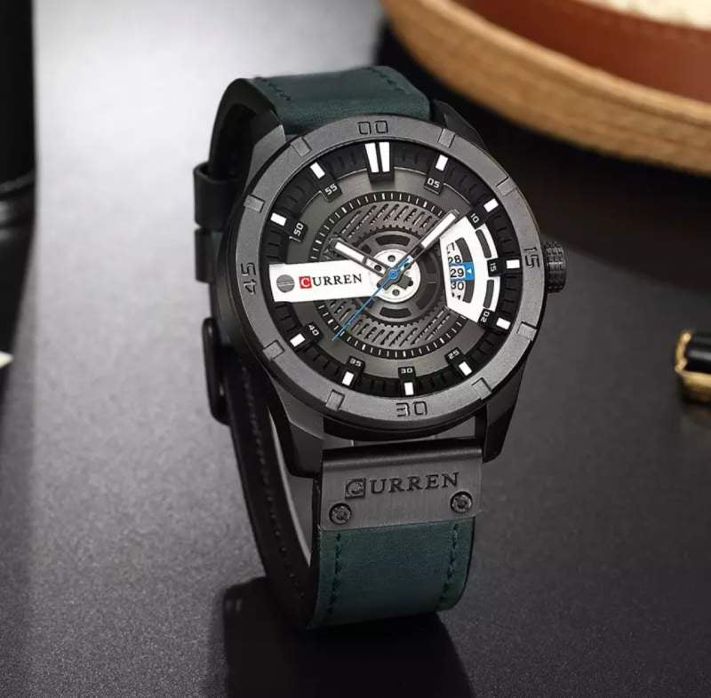 Reloj Curren 8301 — Pulso de Cuero, Precio Imbatible
