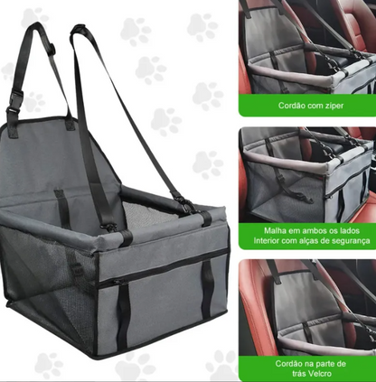 Silla de Carro Portátil para Mascotas — Asiento Elevado con Estructura de PVC