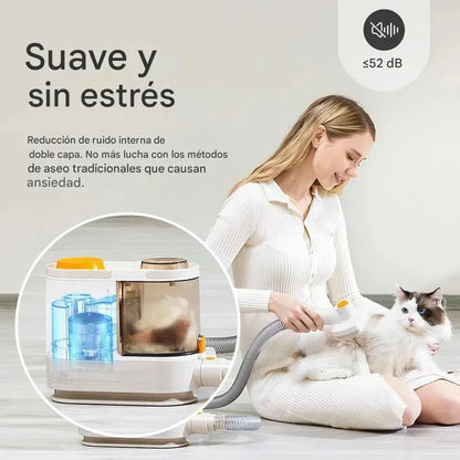 Kit de Grooming Profesional 7 en 1 con Aspiradora Integrada — Corta, Cepilla y Aspira