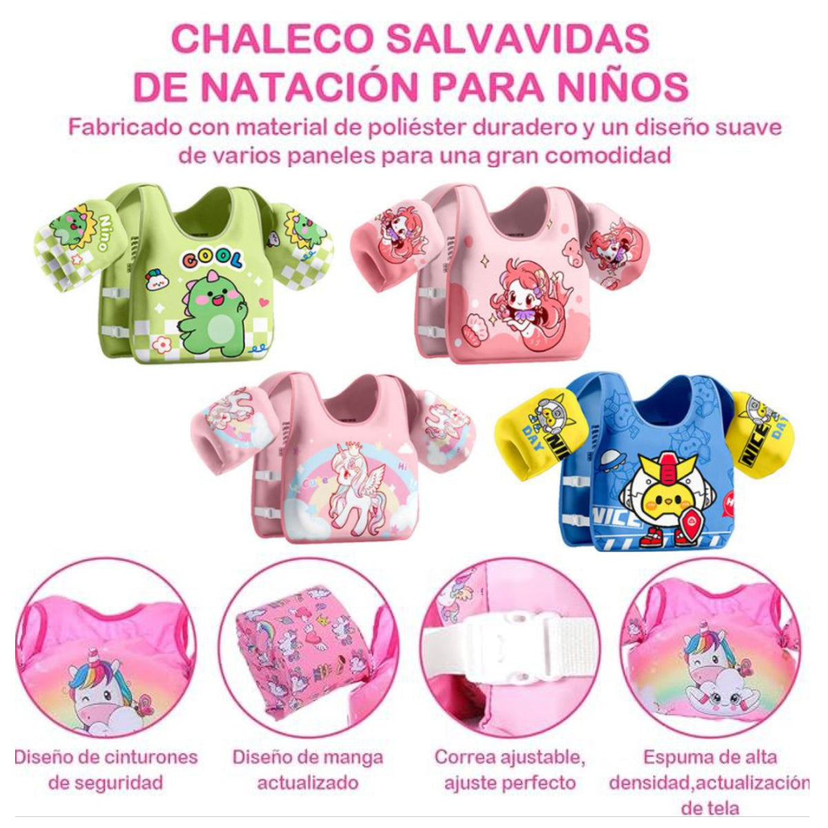 Flotador Chaleco Salvavidas Ninos Bebe