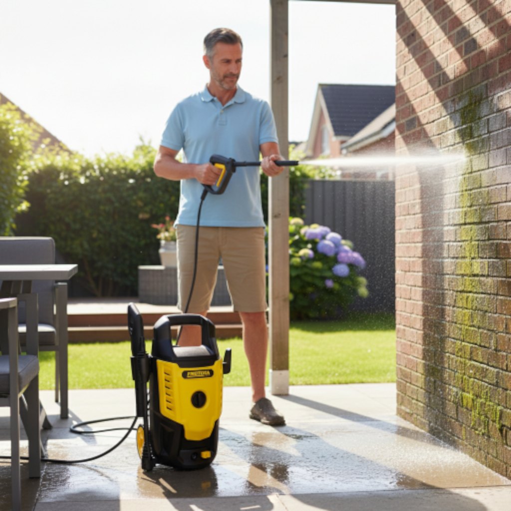 Hidrolavadora Eléctrica 1400W 1650 PSI — Limpieza a Presión Profesional