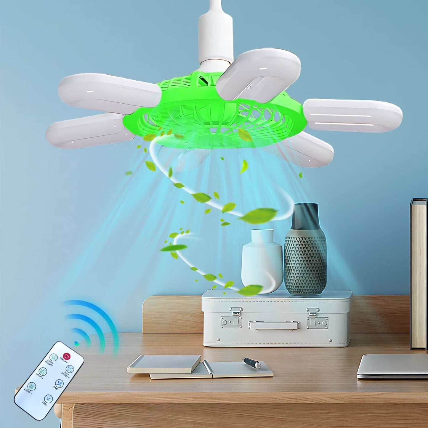 Bombillo Ventilador A003 — Iluminación y Ventilación 2 en 1 para Techos