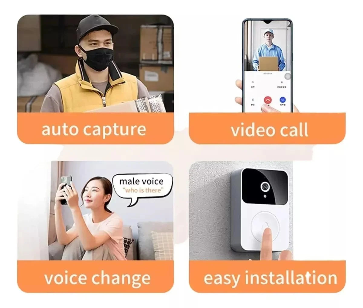 Timbre Inteligente con Cámara de Video HD - Vigilancia Desde tu Celular