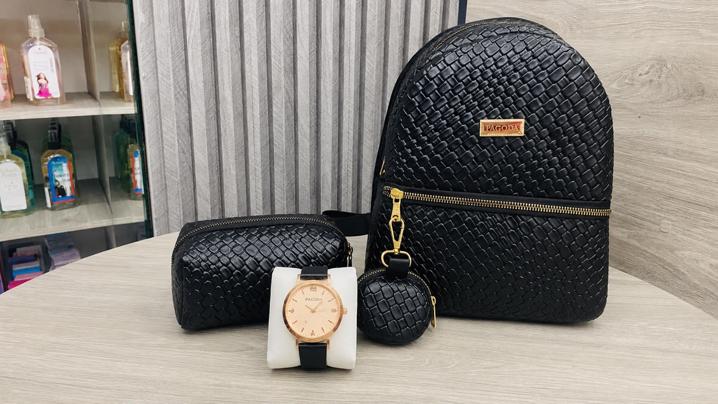 MORRAL CHARLOTTE PAGODA + RELOJ OBSEQUIO